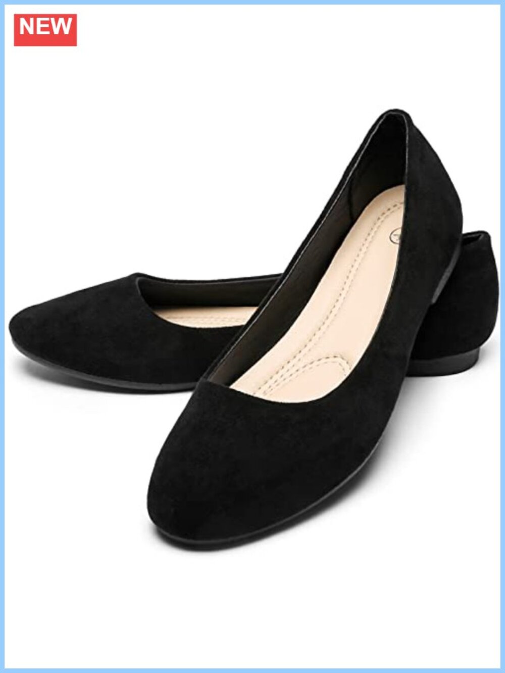 Ballet Flats Slip-On Round Toe Casual Dress Shoes for Women